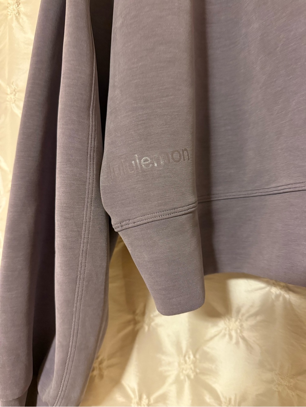 Lululemon Perfectly Oversized Cropped Crew Sweatshirt Softstreme Dusky Lavender - Picture 7 of 10